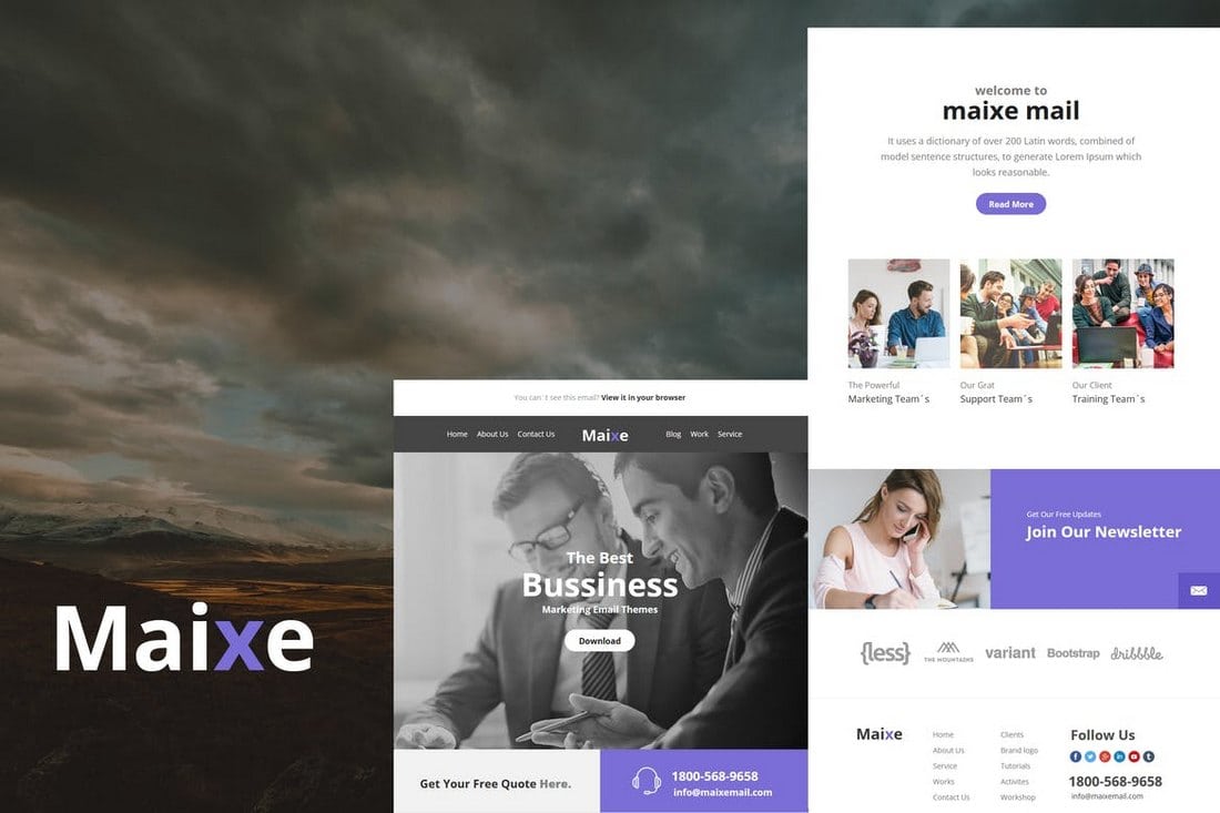 Maixe Mail – Responsive Email Template